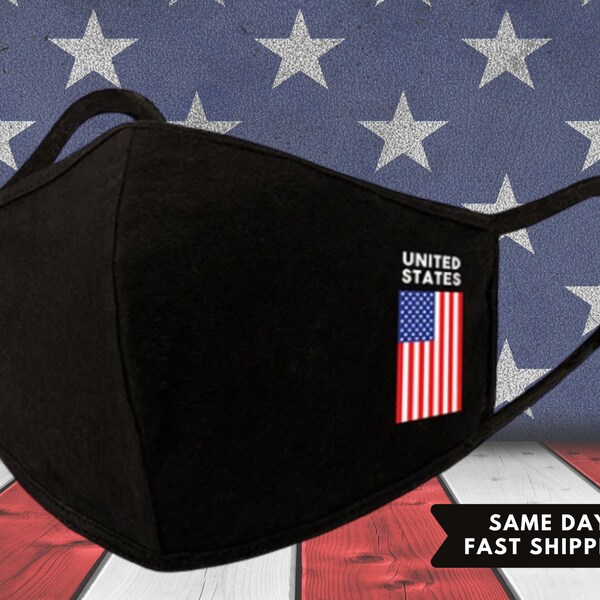 Usa Flag Mask Etsy