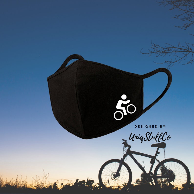 Bicycle Face Mask 3D Pattern Reusable Washable 3 Layer Face Etsy