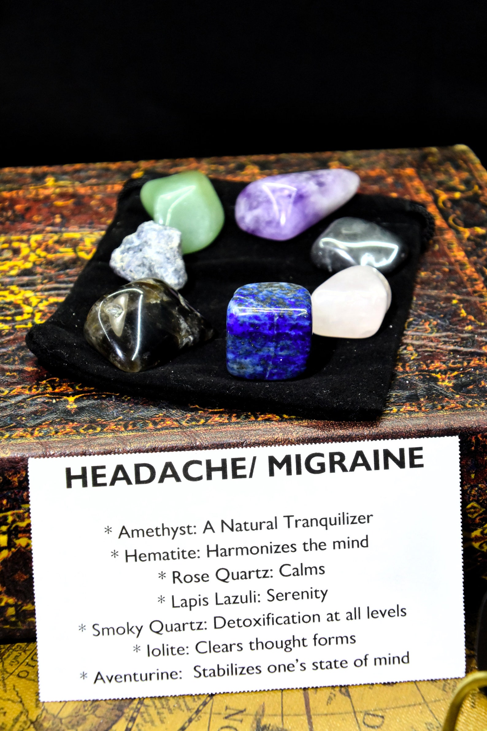 Headache Crystals for Men Crystals Gentlemen Rocks Headache Etsy