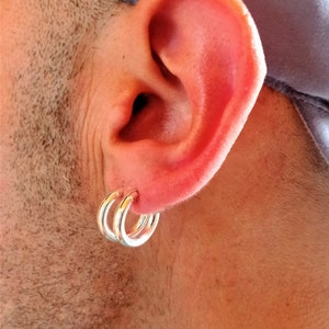 Cerchio in argento Sterling 16 mm extra spesso