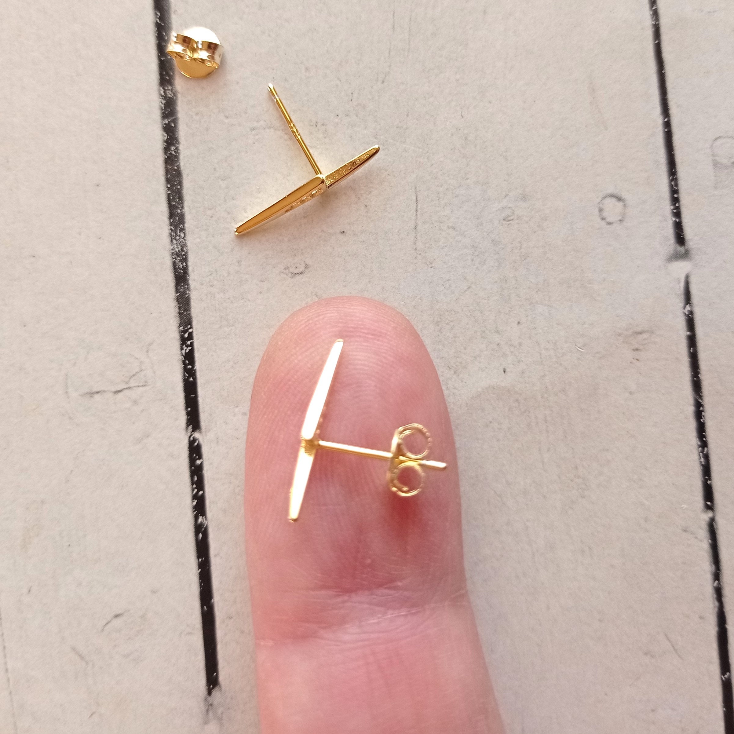 SanKristo Orecchini a Bottone con Fulmine in Argento Sterling 925 per Donna, Orecchini a Bottone con Zirconi Cubici Scintillanti Ipoallergenici, Gioielli Regalo per lei, Argento