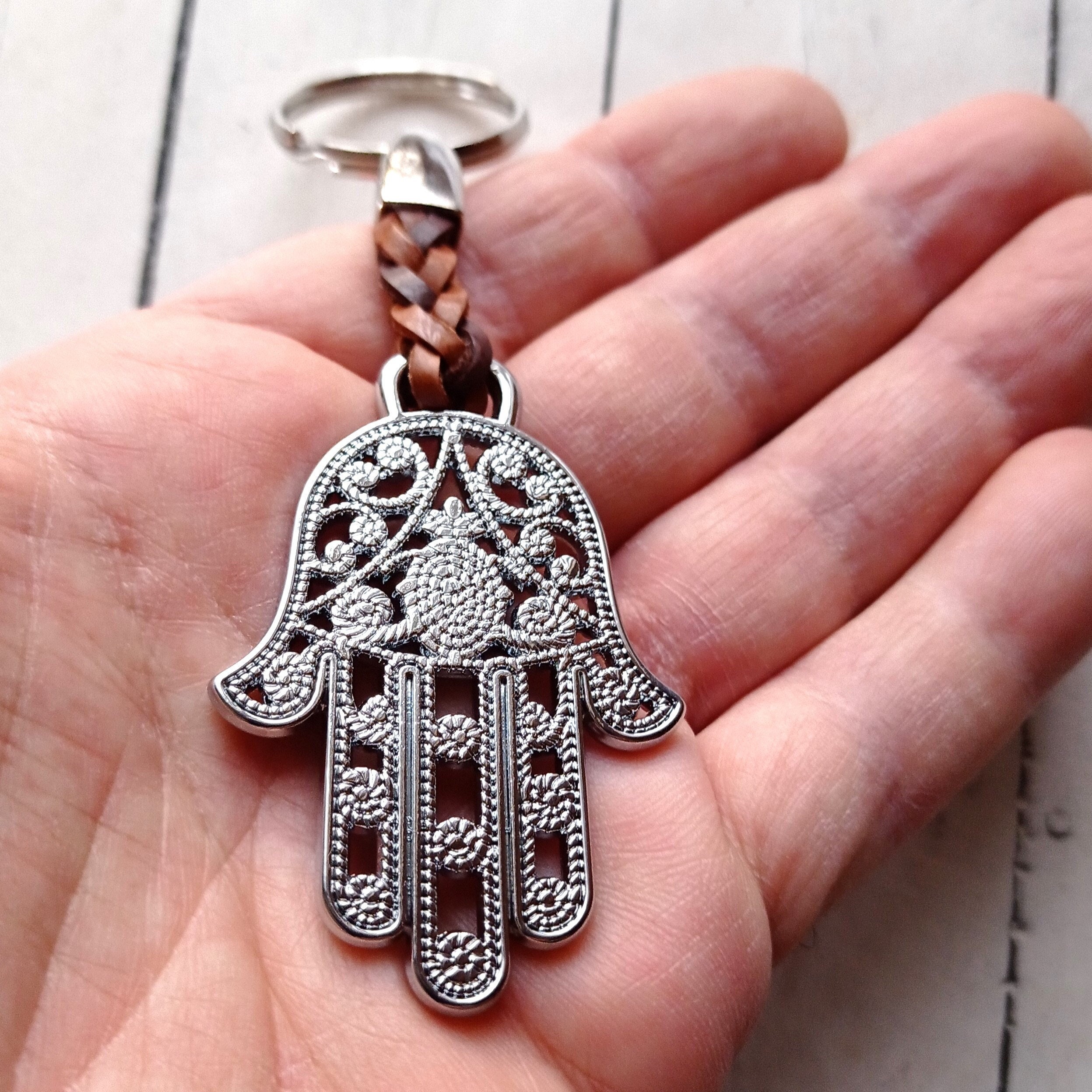 Hamsa Hand Talisman Keychain