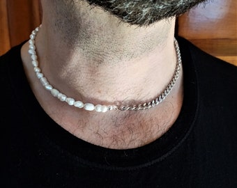 Shihara HALF PEARL CHAIN PIERCE 45° Half Pearl Chain Pierce 0° - SHIHARA