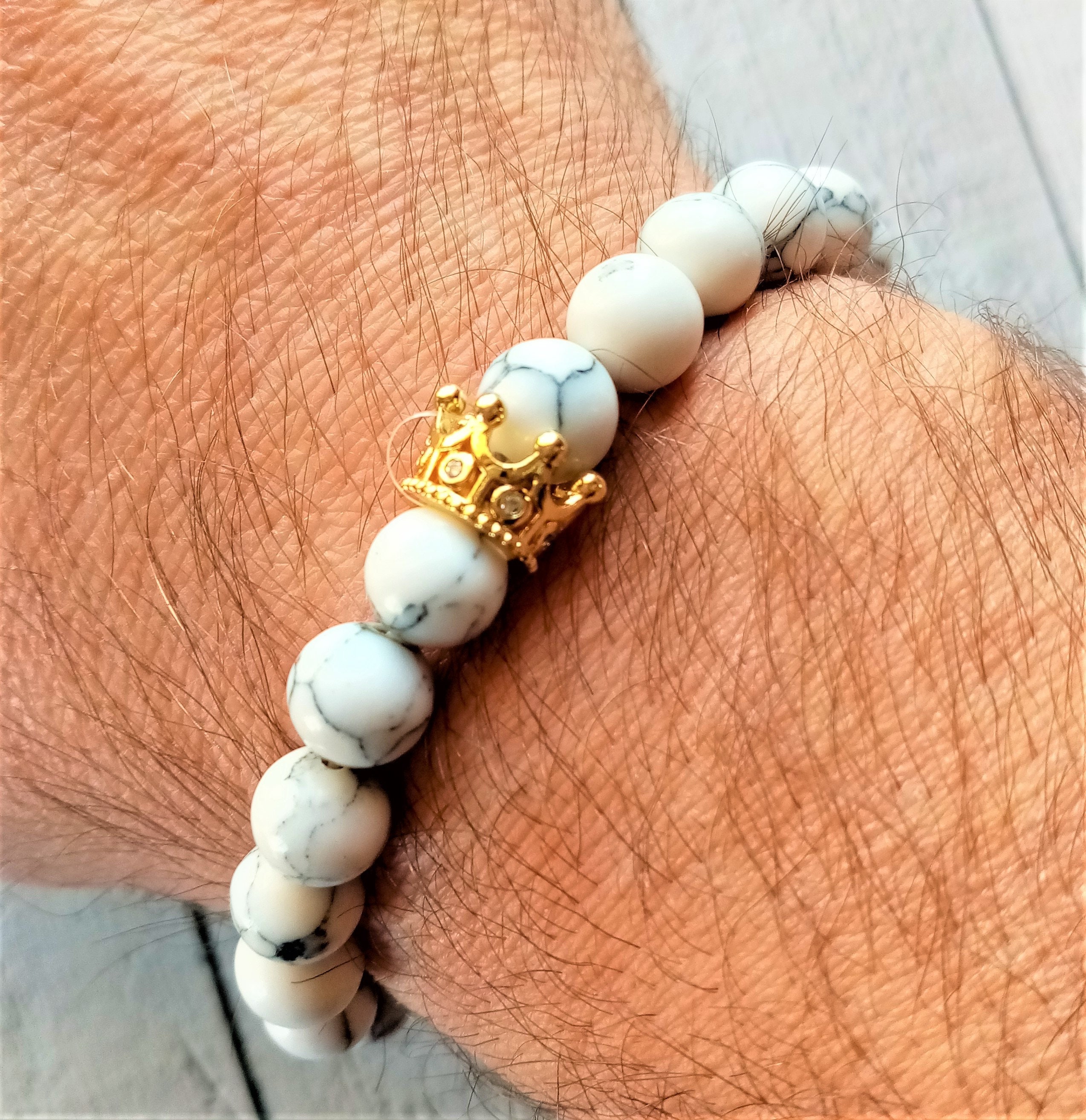 Aura Beaded Bracelet in Yellow, Rose and White Gold