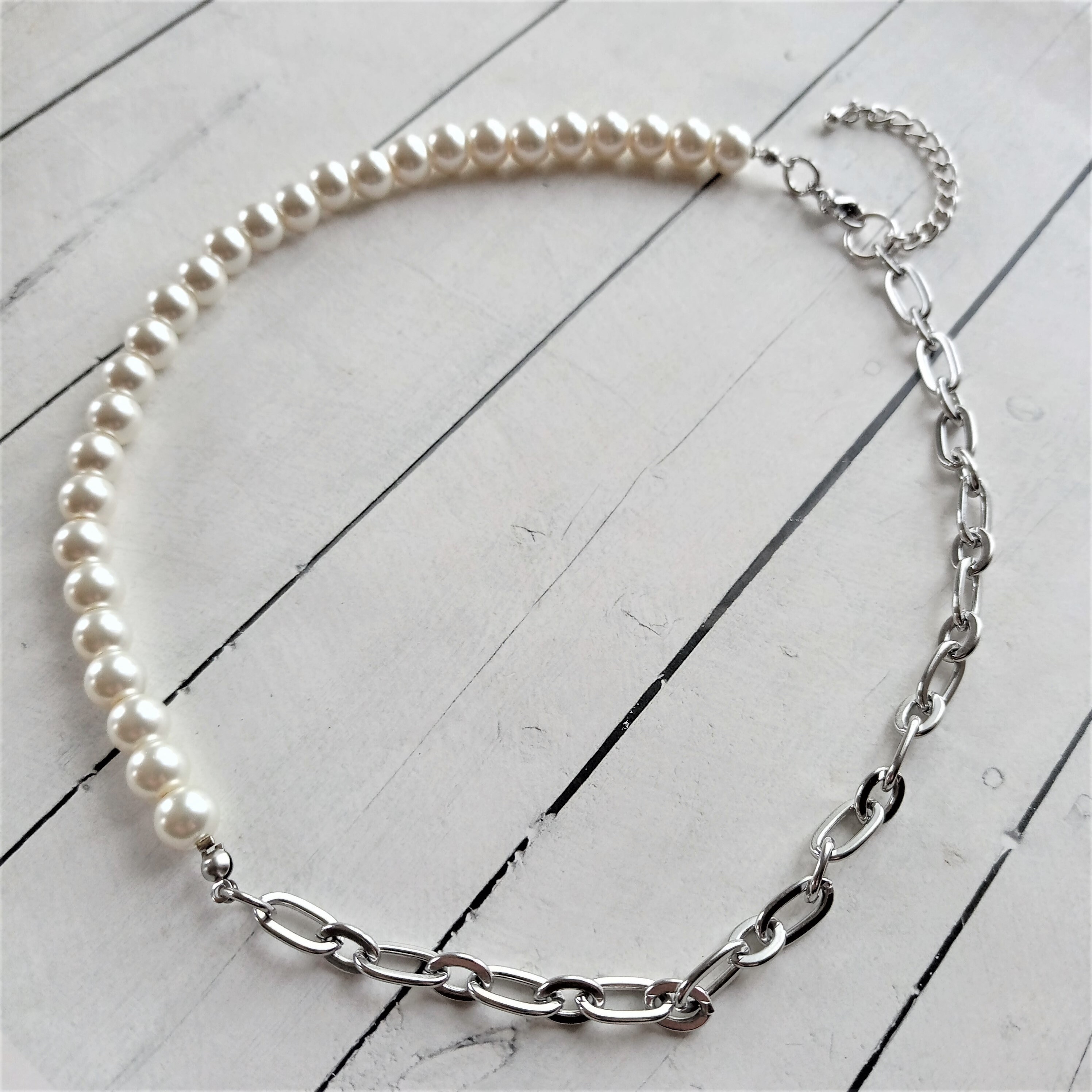 Pearl Necklace · Half Pearl Necklace Pearl Chain Necklace
