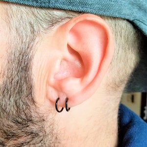 Créoles en argent diamètre 10 mm