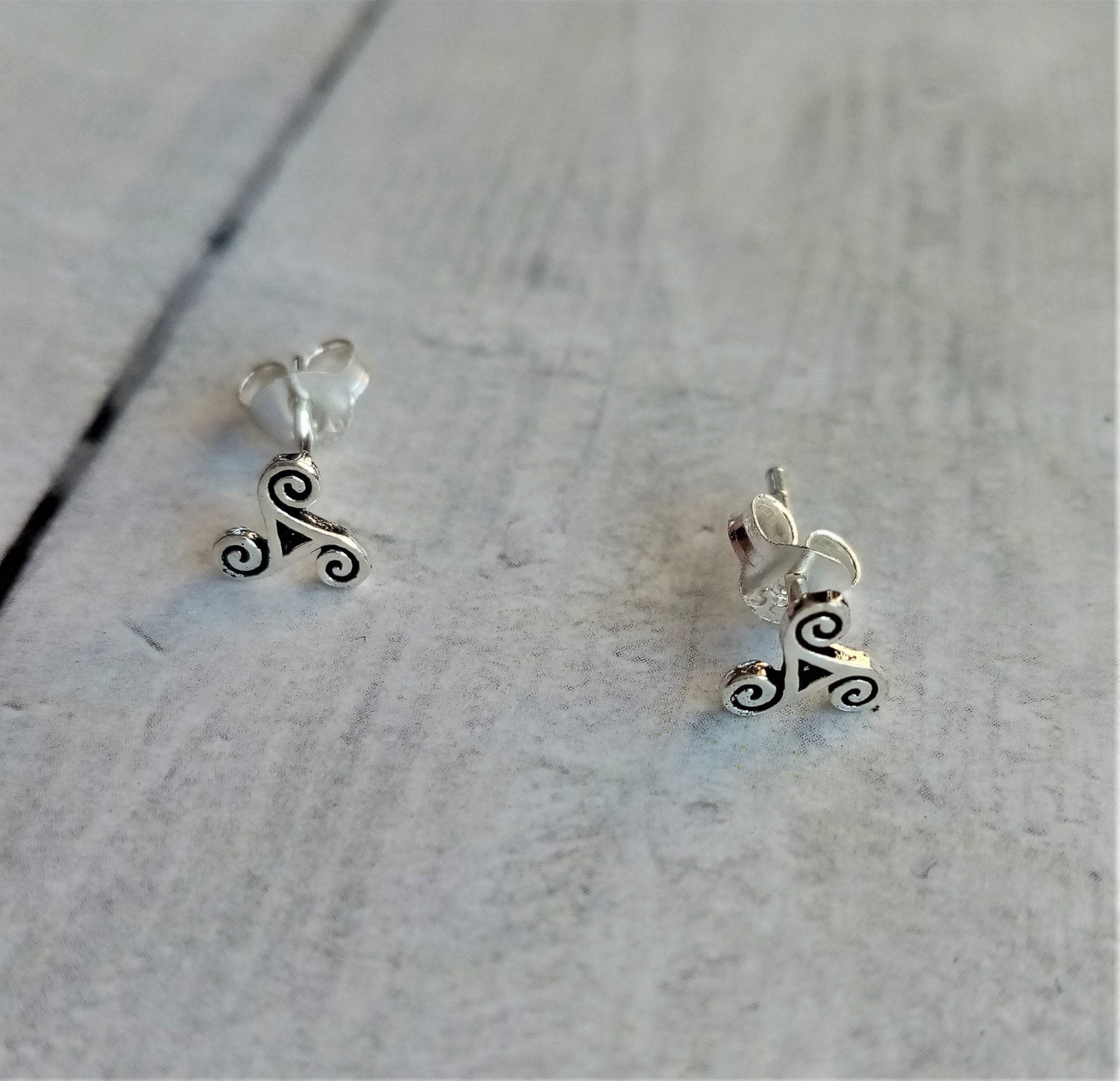 Coppia di orecchini a forma di foglia in argento sterling 925, con ciondoli a forma di arrampicata, in confezione regalo - Italia