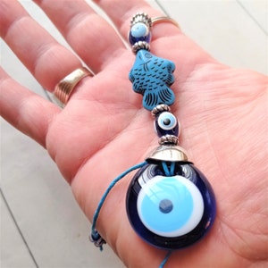 ✿ Schlüsselanhänger Home Decor Türkisches Glas Amulett Charm