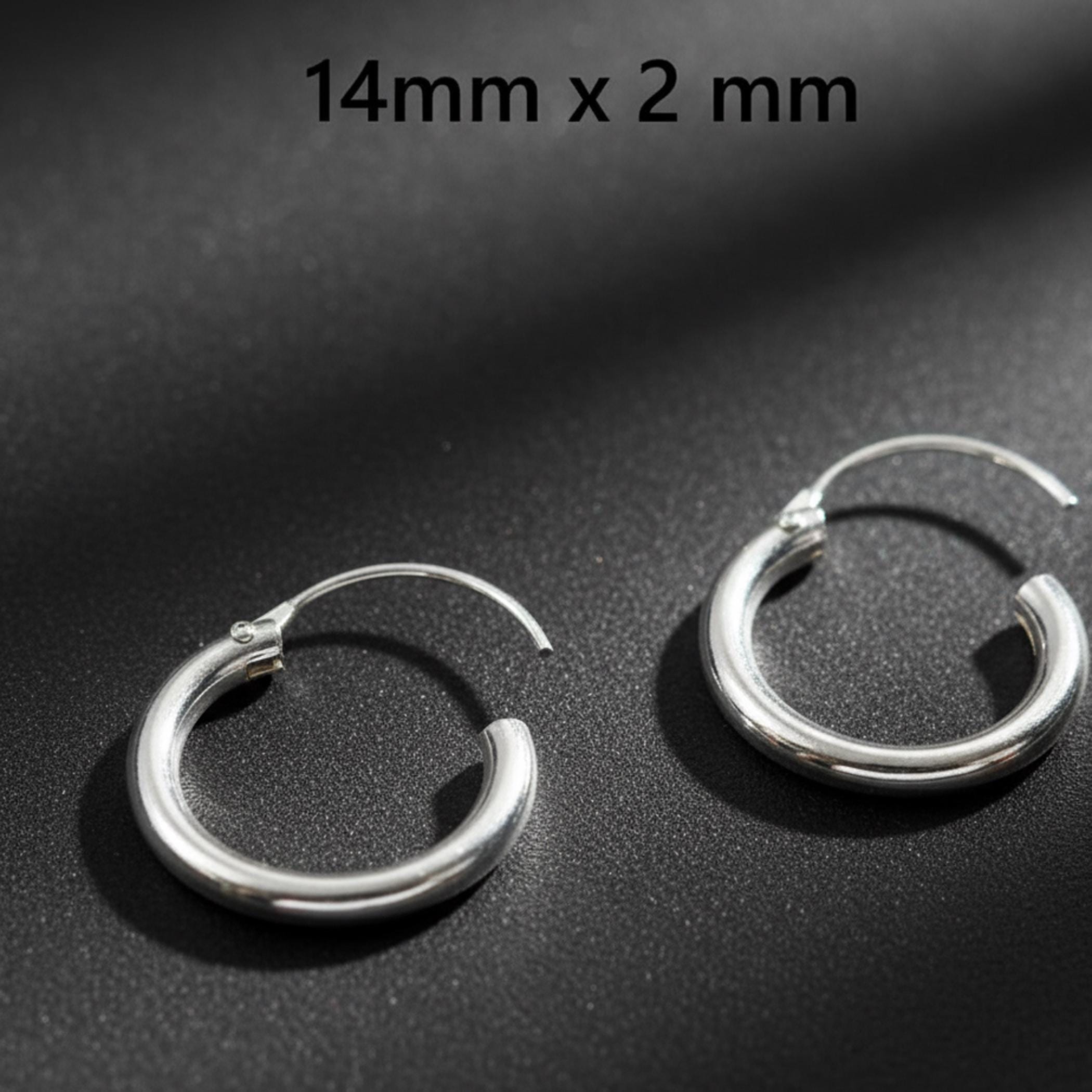 Pendientes De Aro De Plata De Ley 925 Reciclada - Mary & Jules, Diámetro 20 Mm, Grosor 4 Mm, Joyas Auténticas Y Sostenibles
