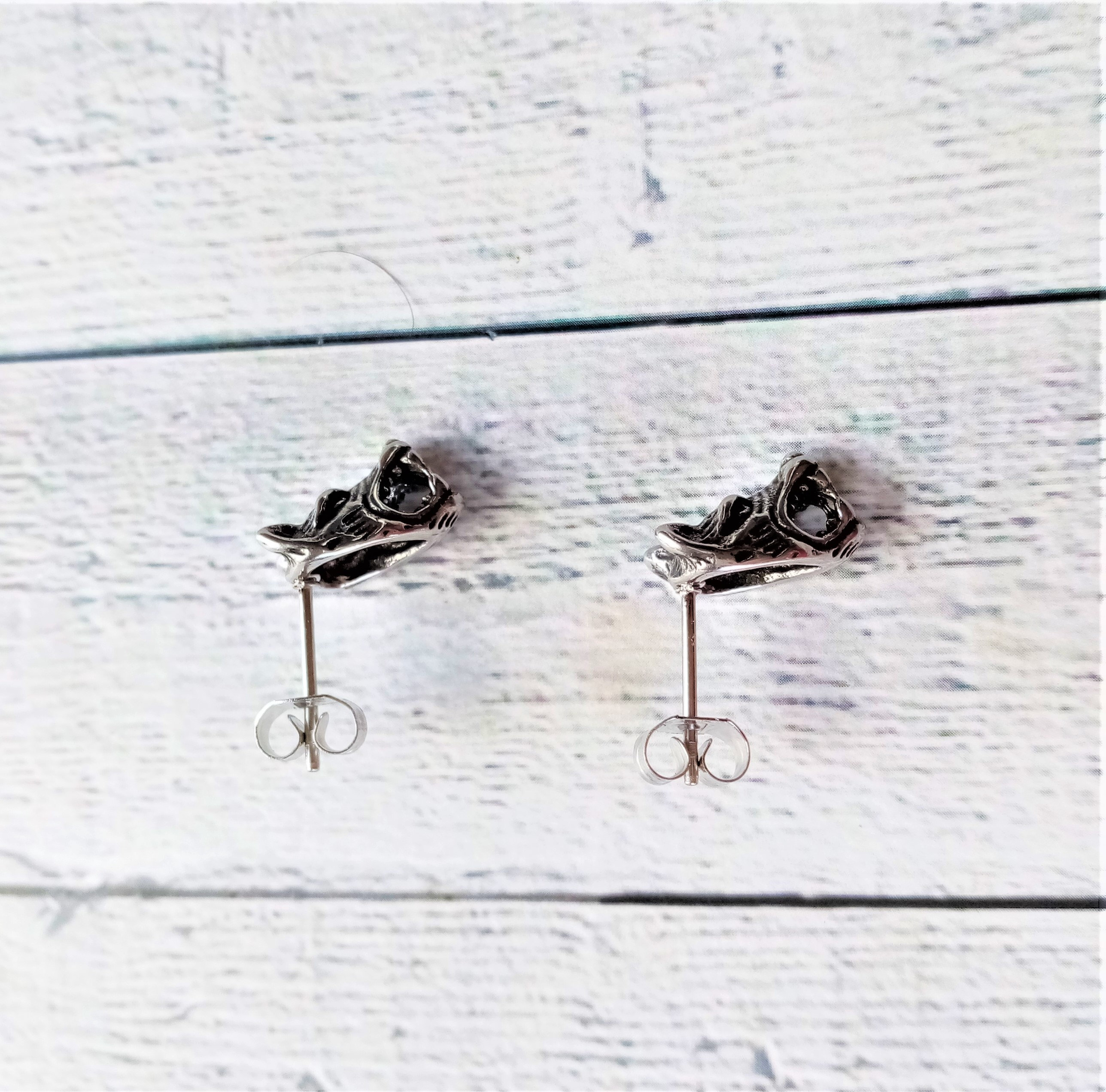 Orecchini A Cerchio A Forma Di Lupo In Acciaio Inossidabile 304