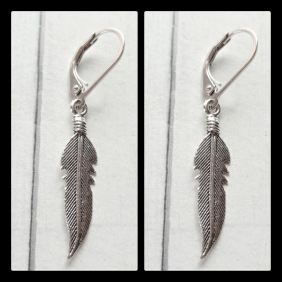 Pendientes Pluma | : Tienda De Alta Bisutería