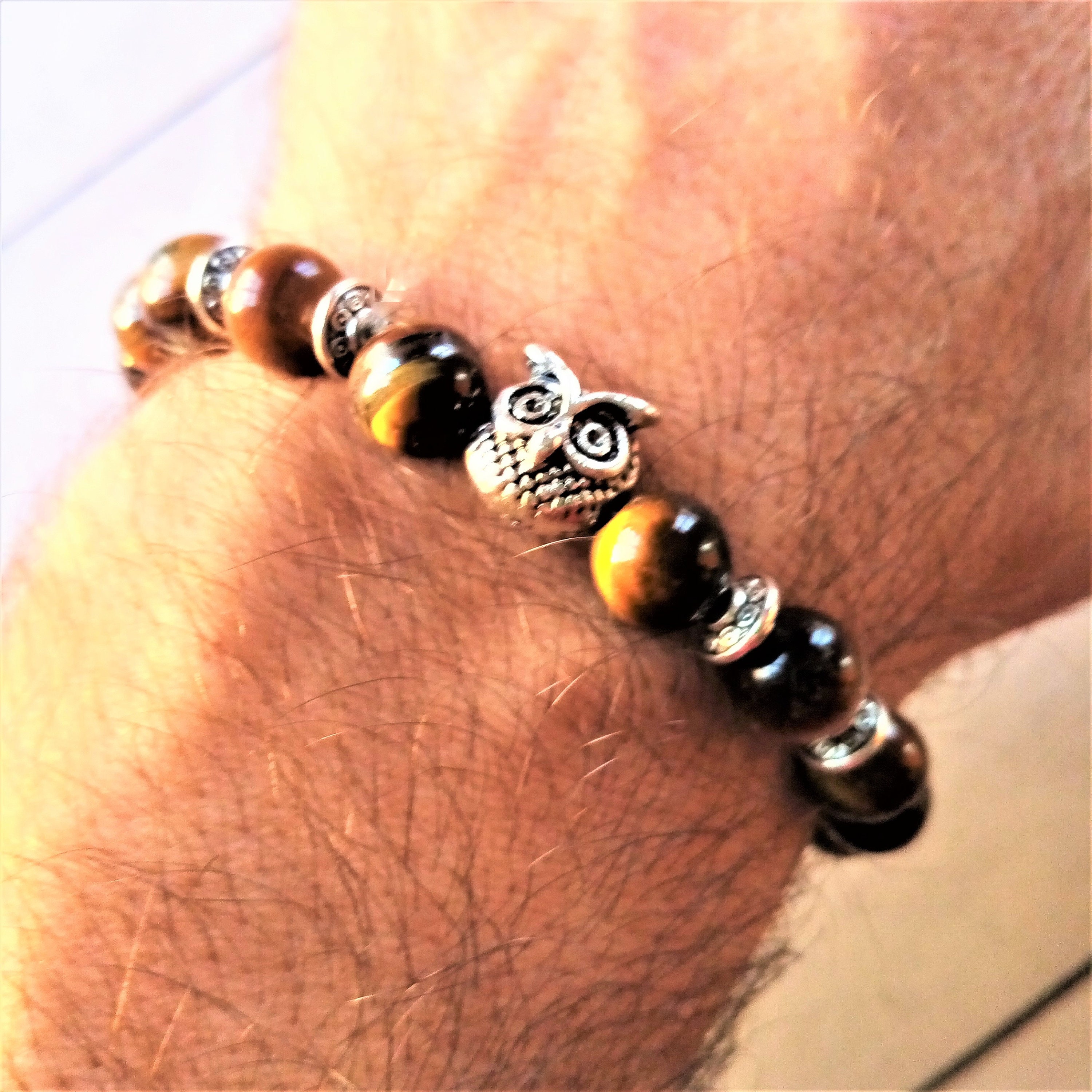 Owl Bracelet with Diamonds and Yellow Gold/Sterling Silver - J.W. COOPER