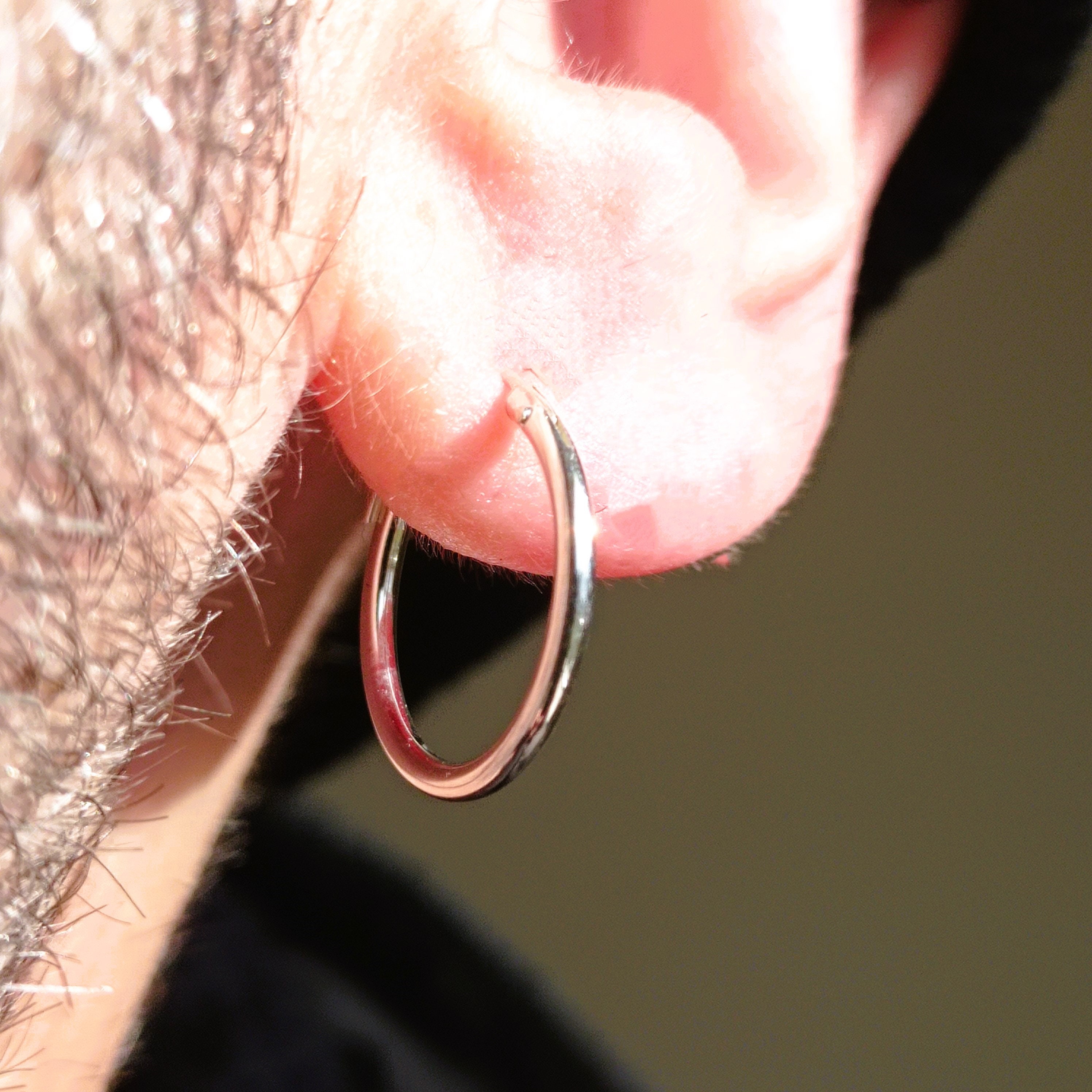 ピアス TATIANA Silver 925 Minimal Bold Hoop Earrings EC1993 SM TATIANA】Minimal Bold Hoop Earring EC1993〜ピアス☆2023春