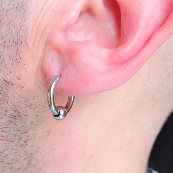 Mens ball earrings deals