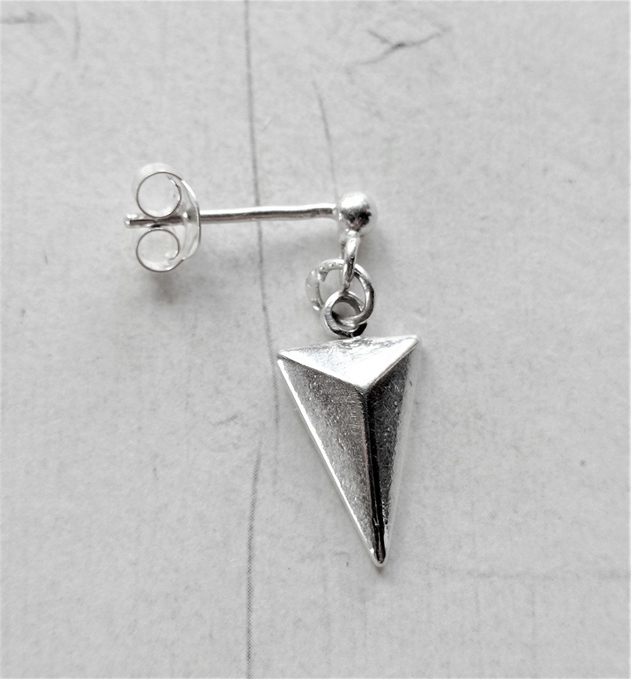 AoedeJ Orecchini A Perno In Argento 925 – Forma Cubo/Dadi – Geometrici 6x6mm – Ipoallergenici – Regalo In Confezione - 3