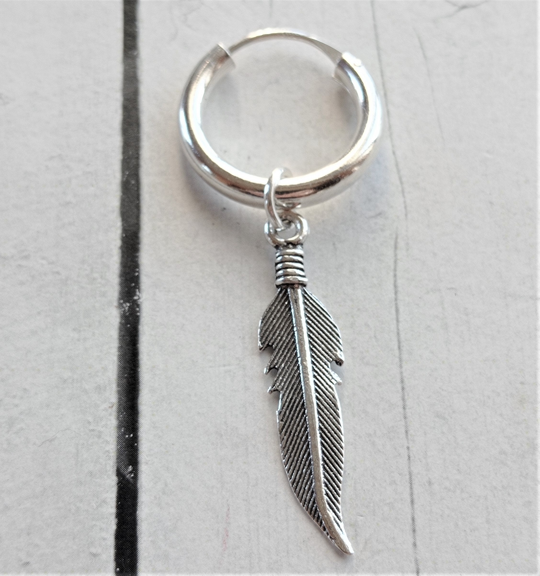 Orecchini a cerchio in argento sterling 925 placcati in oro 14K a forma