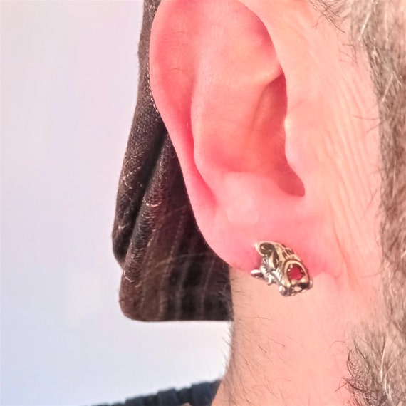 Boucles D'oreilles Loup Gothique En Acier Inoxydable - Style Vintage Punk Rock - Cadeau Pour Hommes Et Femmes