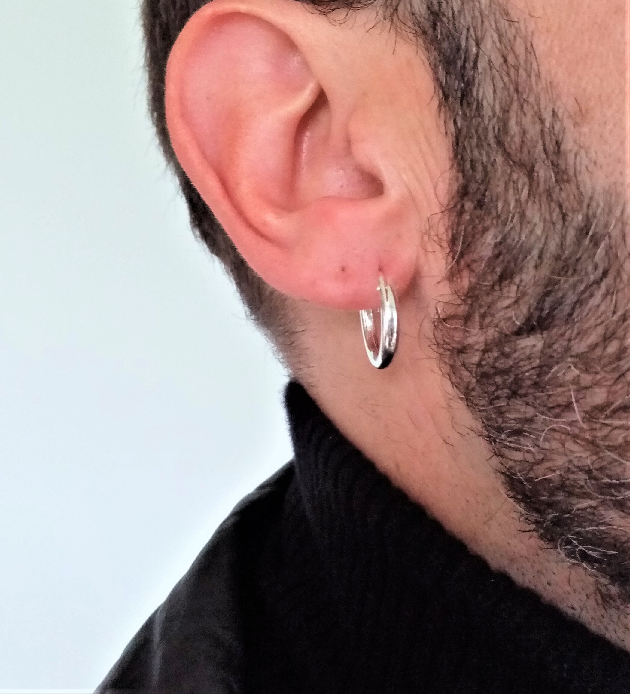 Mens Silver Hoop Earrings Silver 10mm Mens Hoop Earrings Hoops for Men  Earring Sets, Huggie Earring by Twistedpendant - Etsy Australia