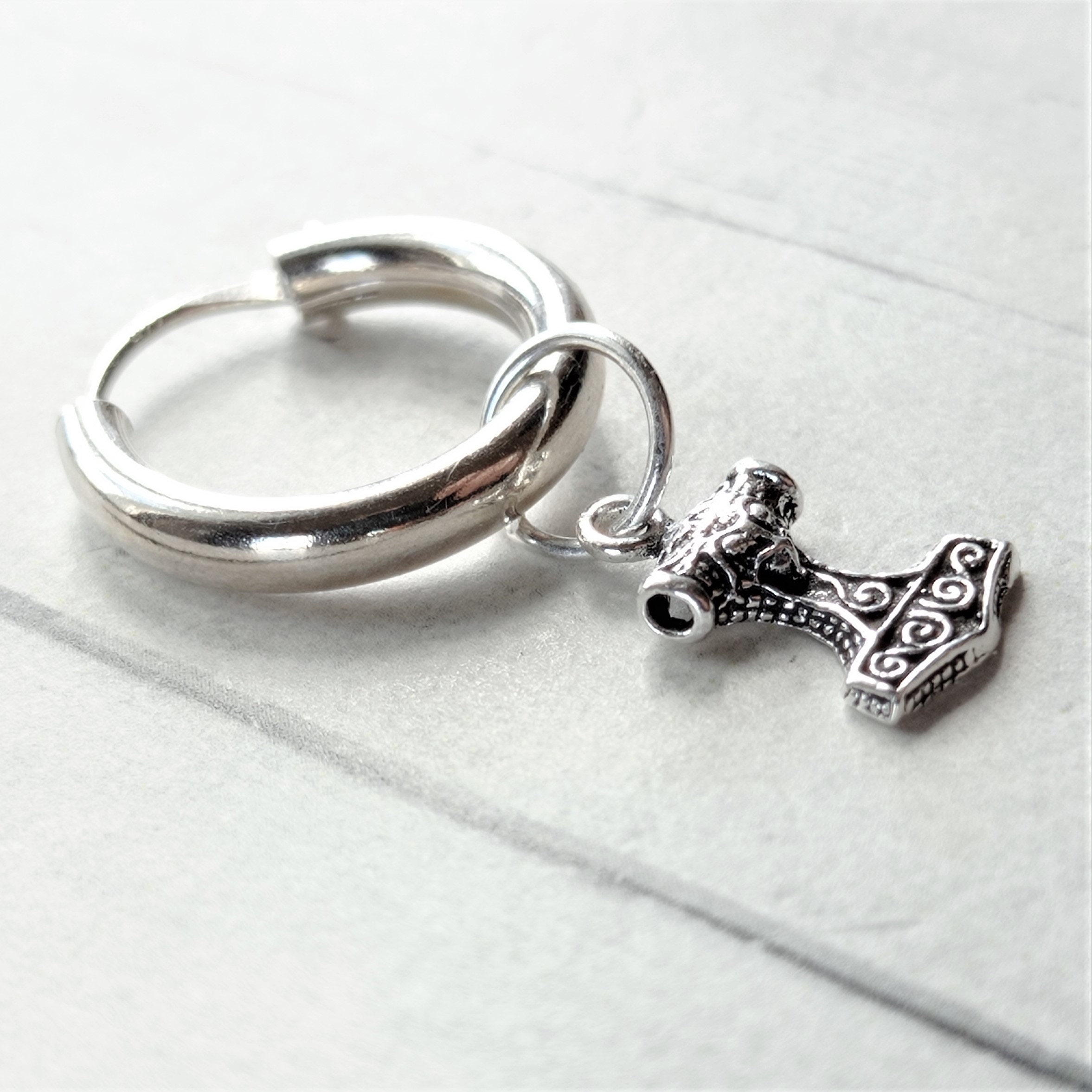 【Byweekend】[silver925] Hammer earring ピアス Hammered Earring Simple 925 Sterling Silver Earring Everyday