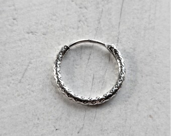 ANTIDOTE BUYERS CLUB - ENGRAVED HOOP EARRING (SINGLE