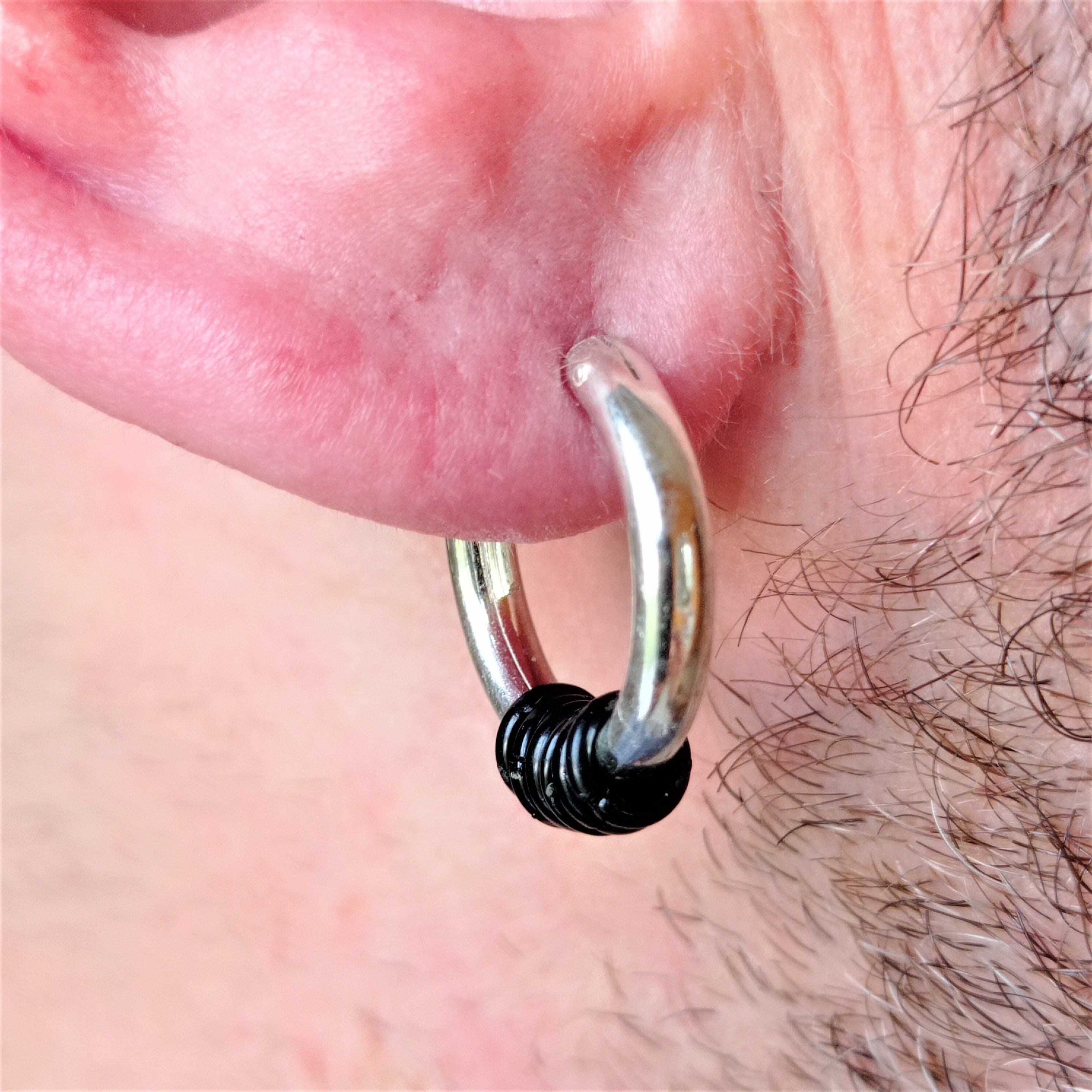 SILVER925 CIRCLE HOOP EARRINGS/シルバー/ピアスの通販 by よし