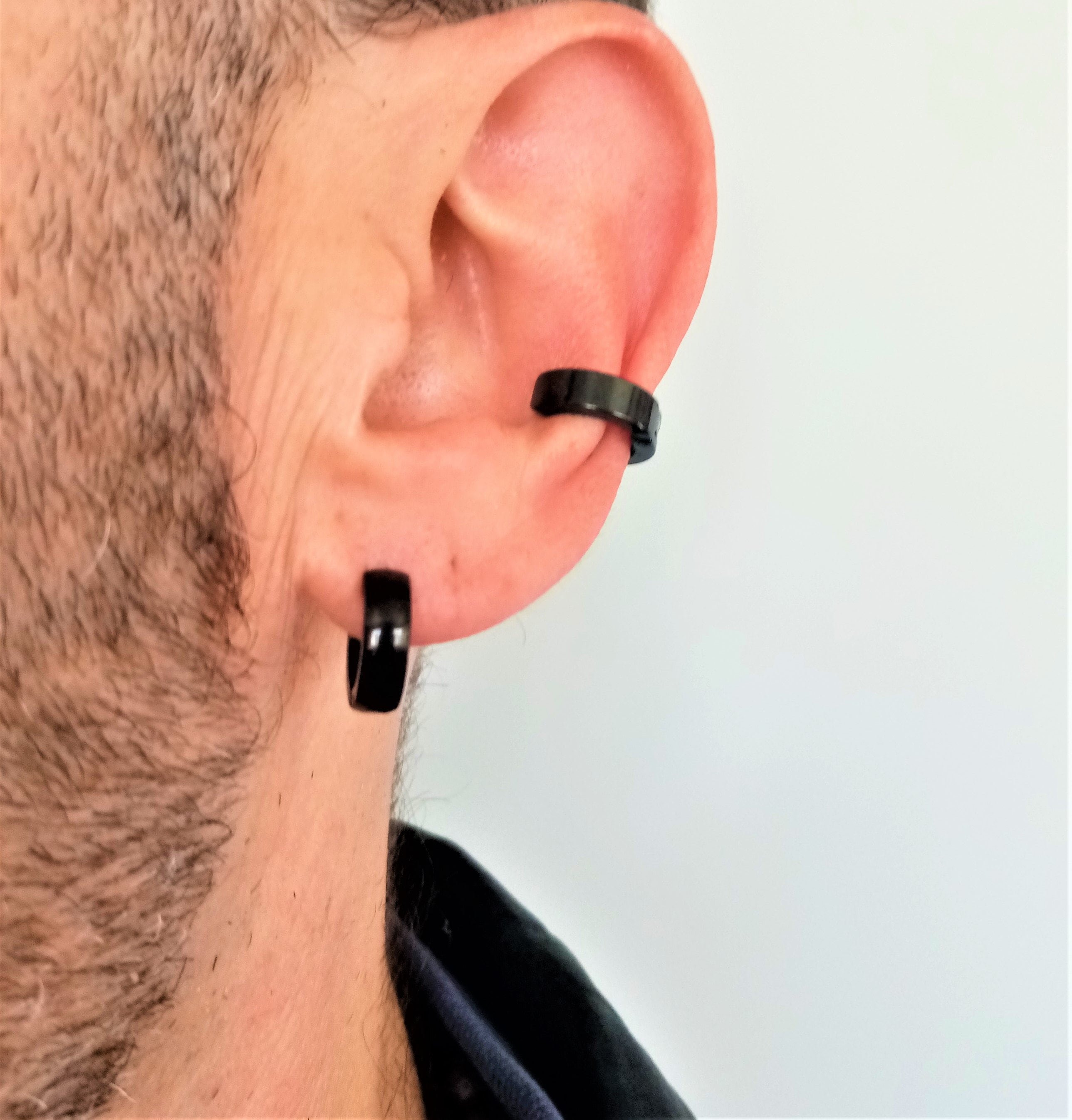 Buy ONESING 12 Pairs Black Magnetic Earrings for Men Clip On Earrings for  Men Fake Earrings Mens Earrings Hoop Dangle Earrings Black Earrings for Men  Women Fake Piercing NonPiercing Earrings Set Stainless