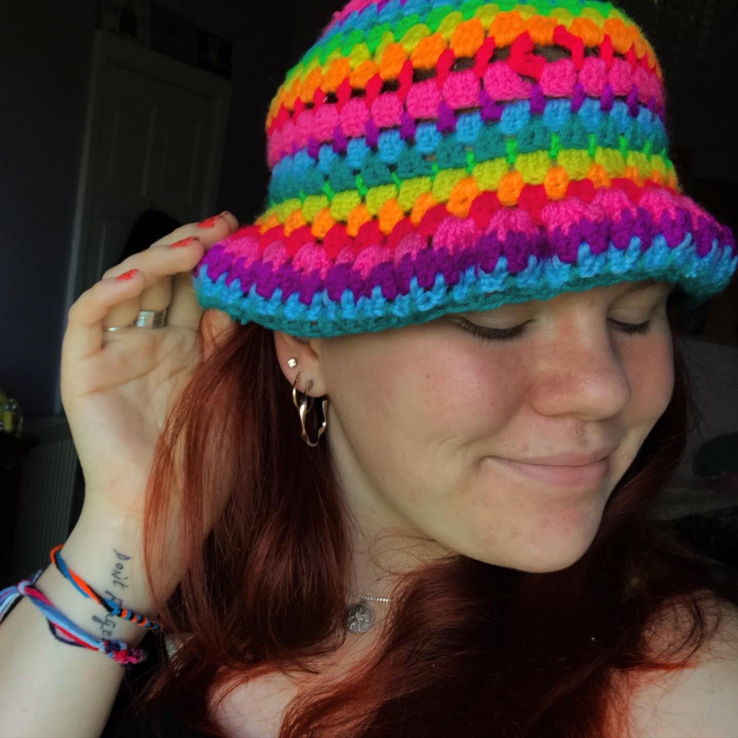 Rainbow Crochet Bucket Hat - Etsy Canada