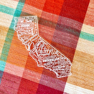 CLEAR California Sticker