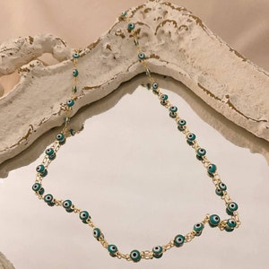 Evil Eye Gold Filled Chain