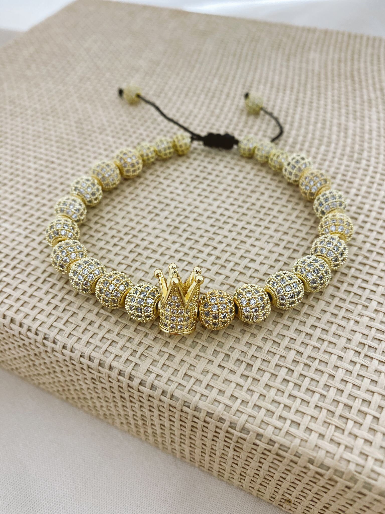 Gold Crown Bracelet for Men Etsy