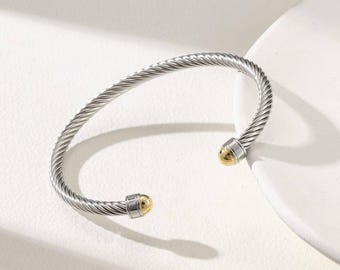 Brazalete de cable de metal mixto