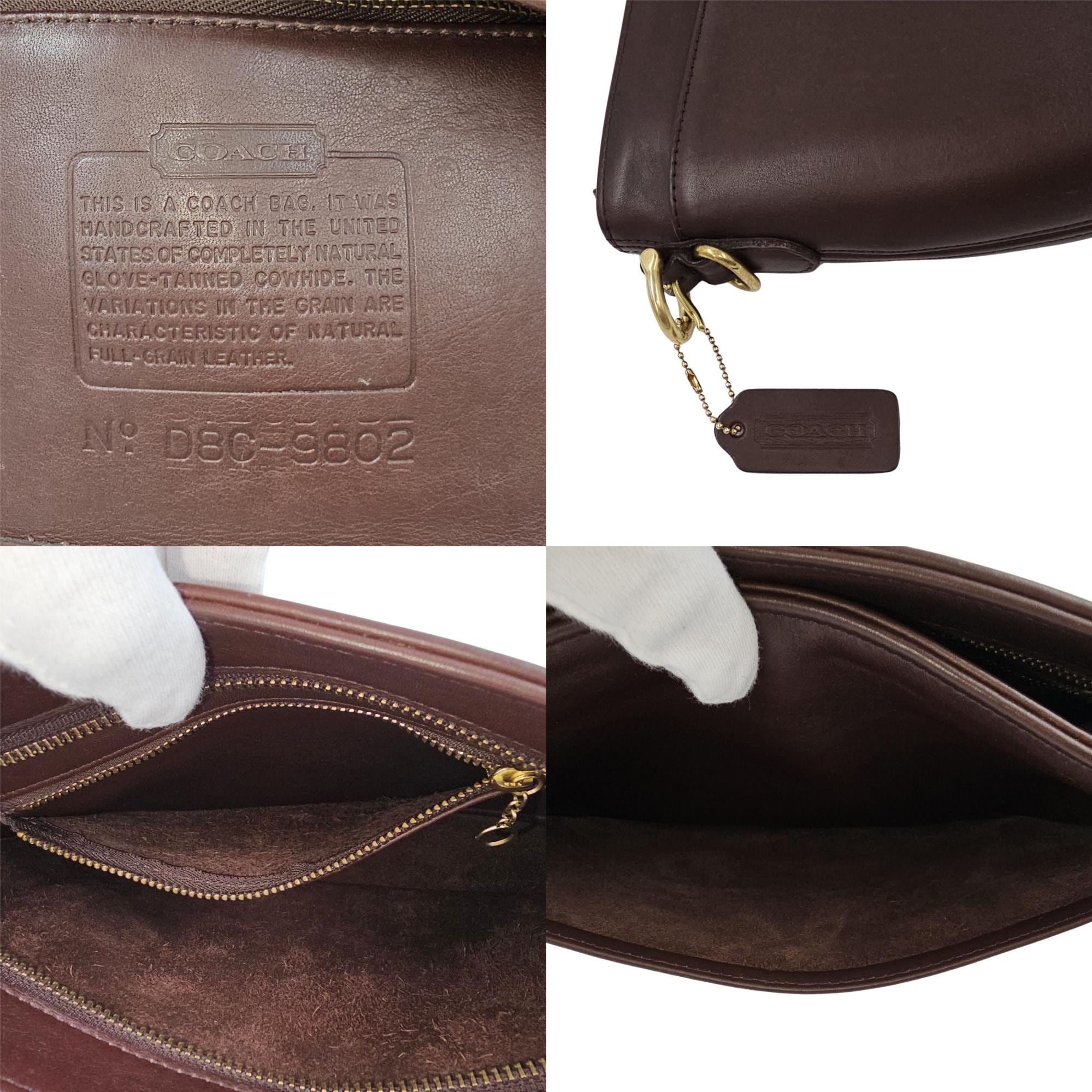 Vintage COACH Equestrian Zip Shoulder / Crossbody Bag #9802