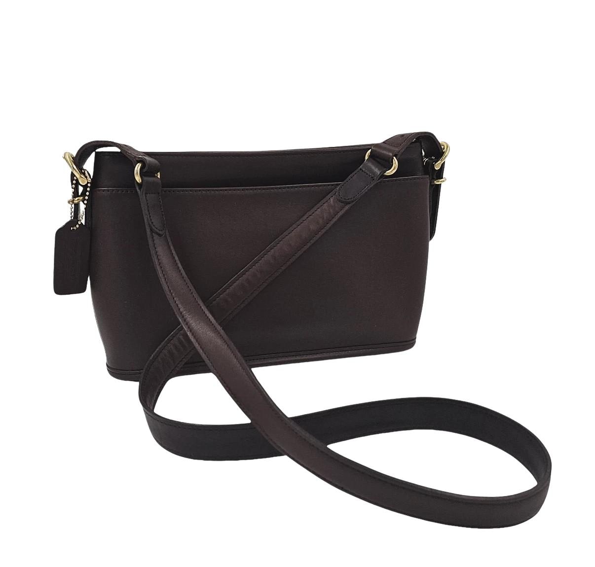 Vintage COACH Equestrian Zip Shoulder / Crossbody Bag #9802