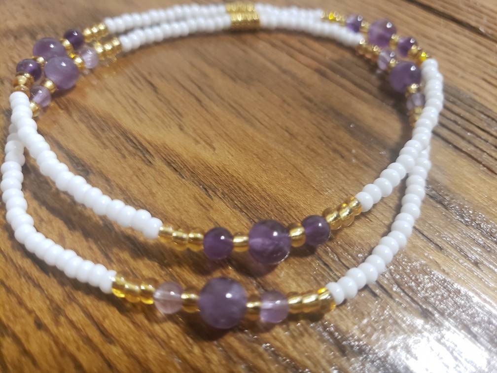 Gemstone Grounding Anklets- Custom
