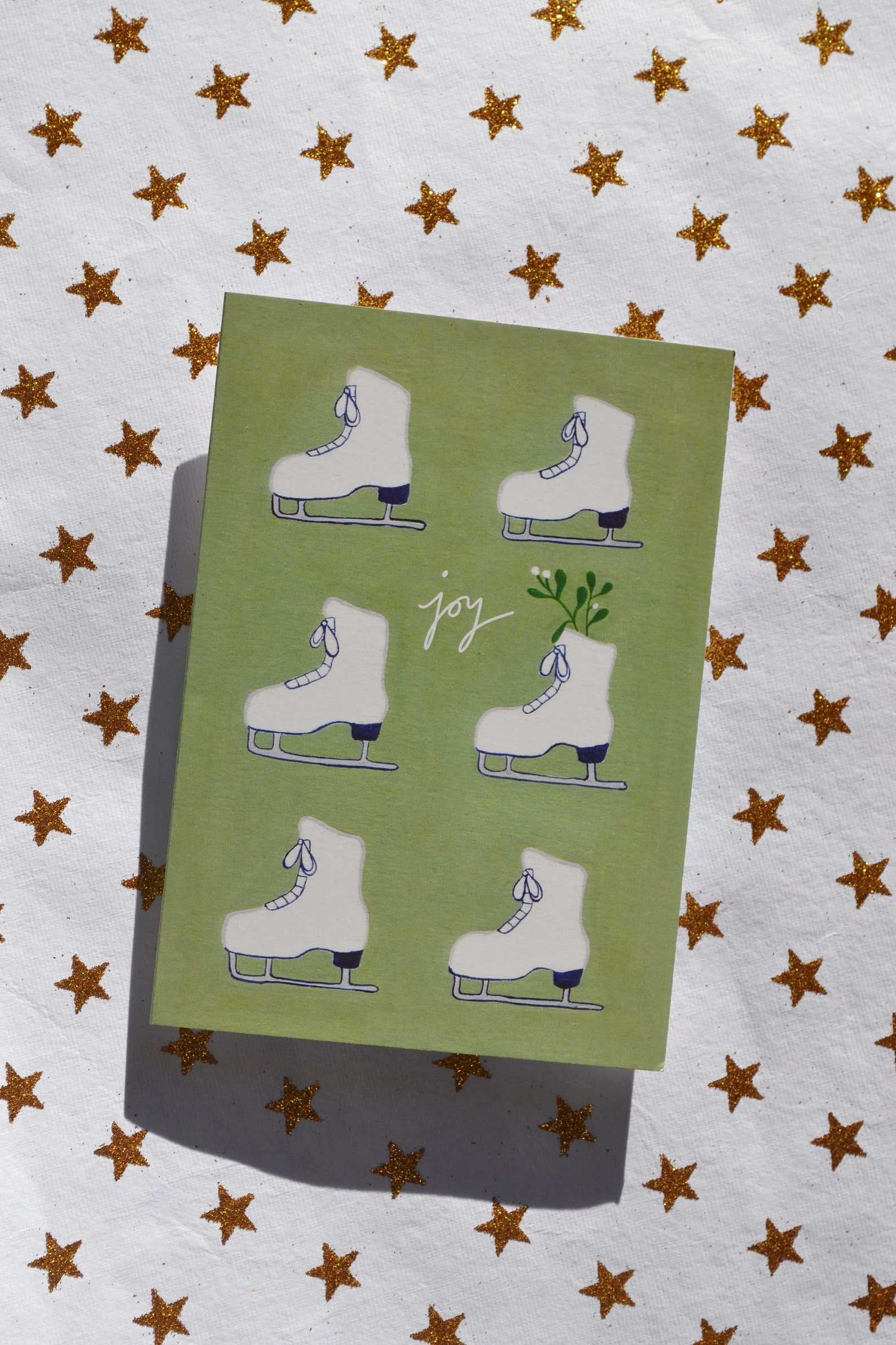 Ice Skate Christmas Card Christmas Cards Christmas Etsy