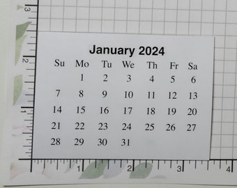 2024 Mini Calendar