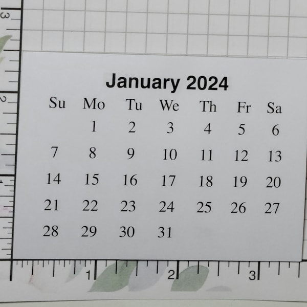 2024 Mini Calendar