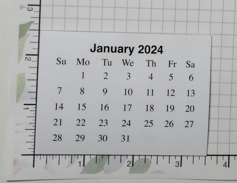 2024 Mini Calendar image 1
