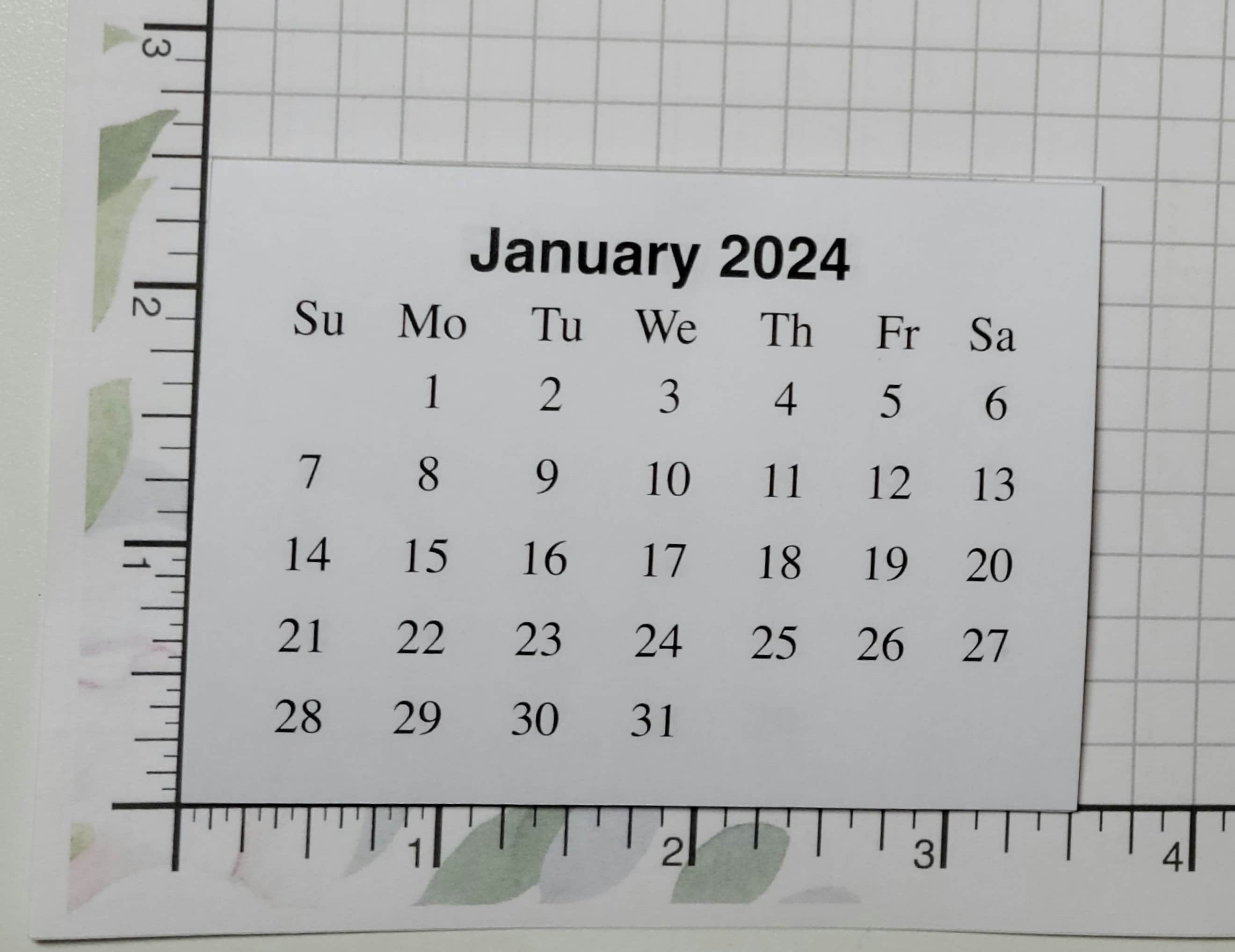 2024 Mini Calendar 