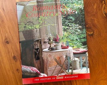 Romantic Country Style book, hardcover, by Victoria magazine, vintage 1990's, free shipping