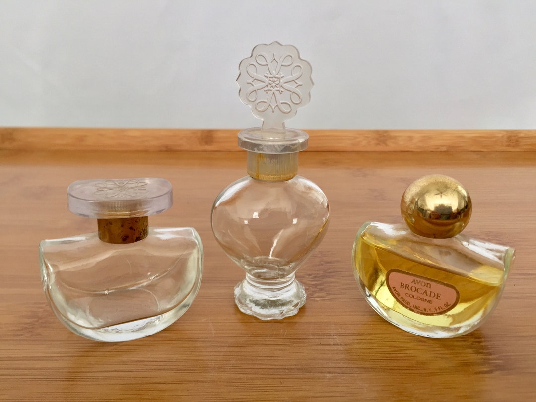 Set of 3 Vintage 60s & 70's Avon Cologne Bottles, Somewhere