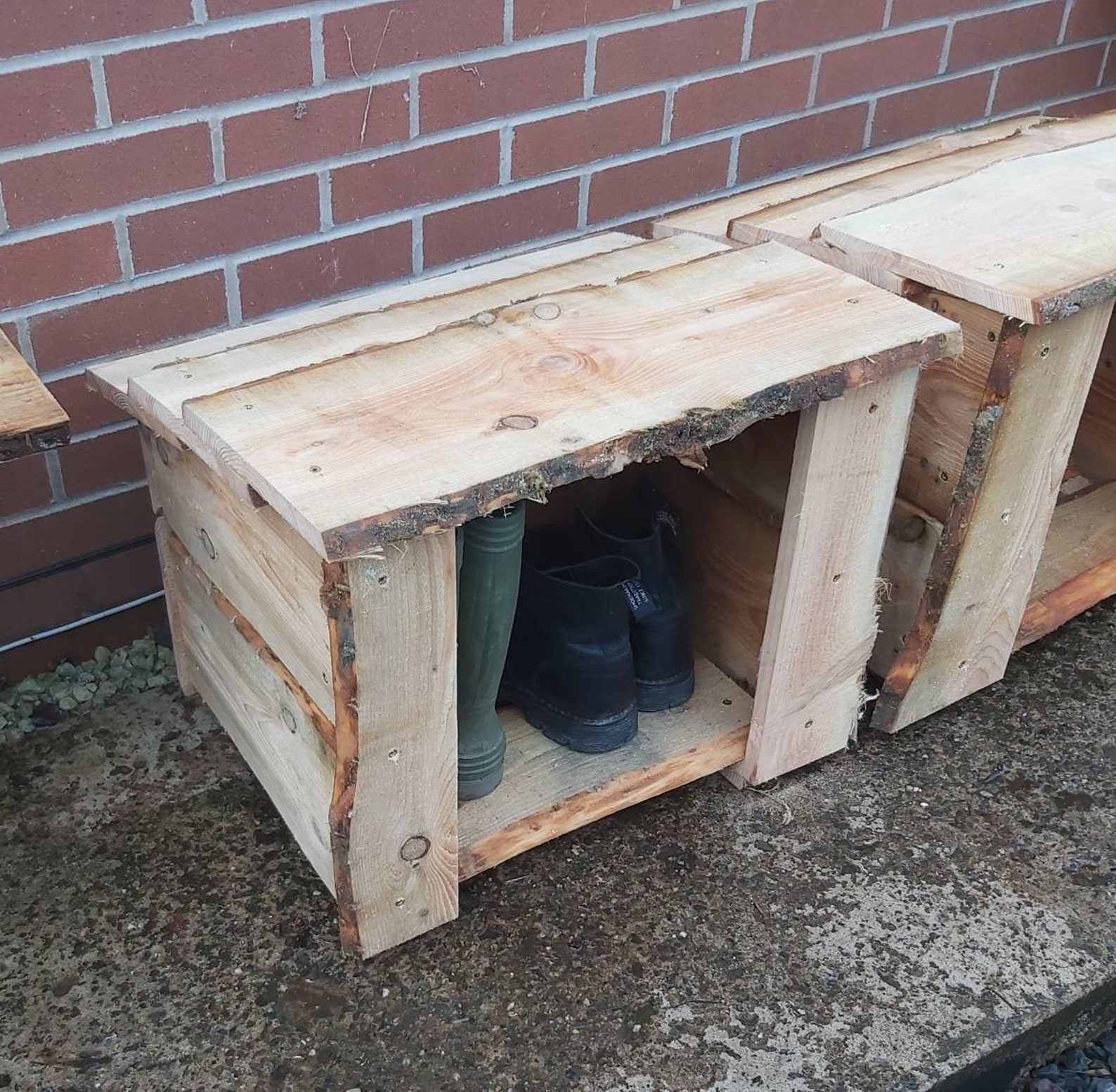 Natural Rustic Outdoor Welly Boot Shoe Shed Store Outside Etsy UK