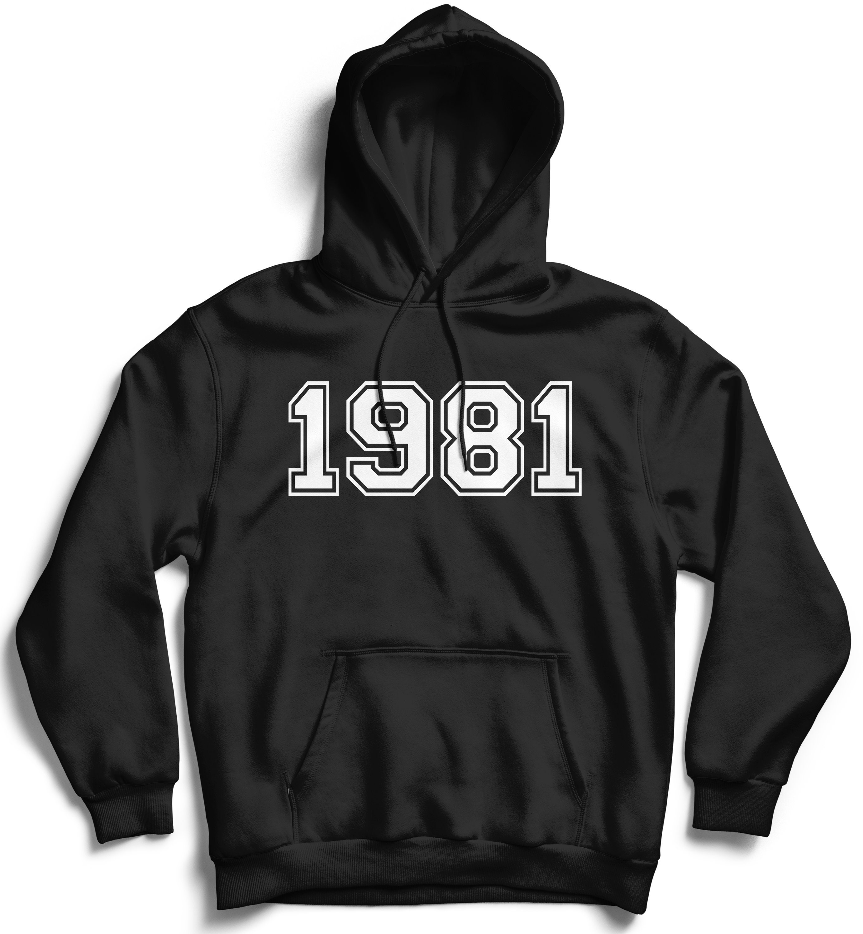 Black 1981 Hoodie 40th Birthday Hoodie Shirt 40th Birthday | Etsy