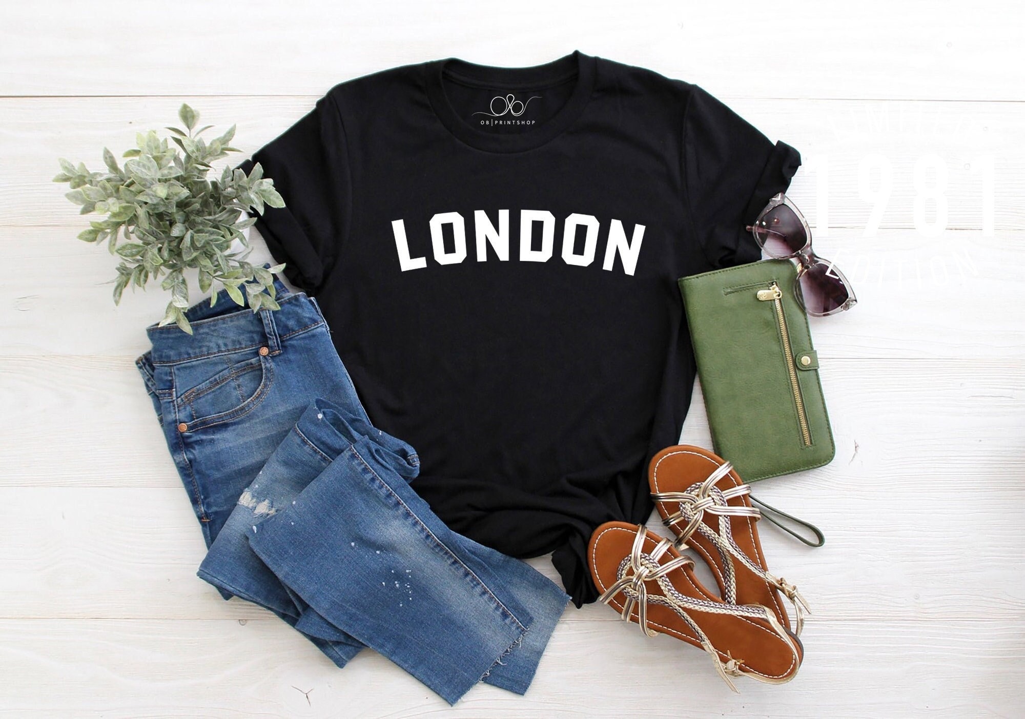 MIRABOZZI I Love London T-Shirt - London Skyline Heartbeat Union Flag Design, Unisex Gift - View #8