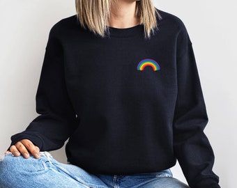 Rainbow Pride Sweatshirt, LGBTQ Gift