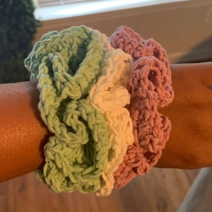 Handmade Crochet Scrunchies