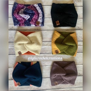 Twisted Knitted Earwarmers/Headband/Hair Accessory