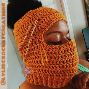 Top Off Crochet Ski Mask/Ski Mask/Crochet Mask