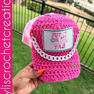 Ready to Ship Crochet Trucker Hats/Trucker Caps