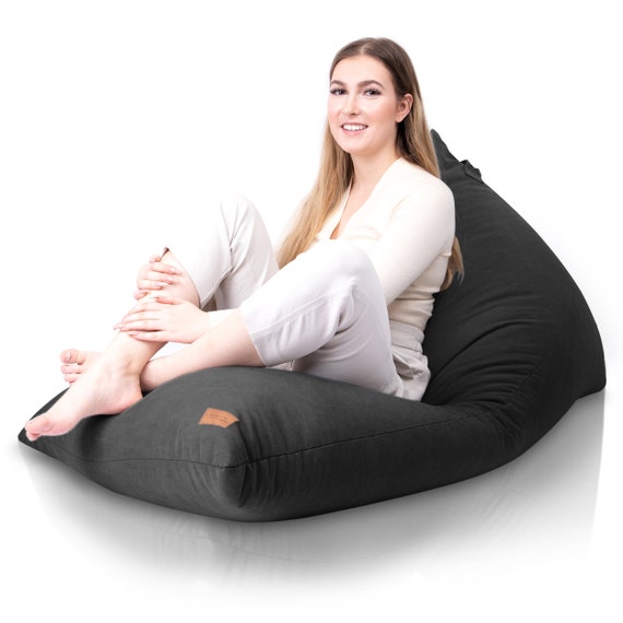 Bean Bag Chair Cover Without Filling Included Modern Giant Bean Bag With Exclusive Design for Living Room XXL Children s Bean Bag Light Gray Etsy